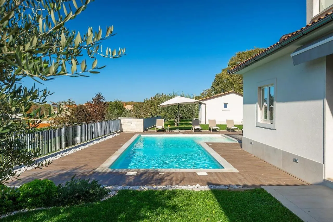 Modern Villa Grgo With Pool And Jacuzzi In Tinjan